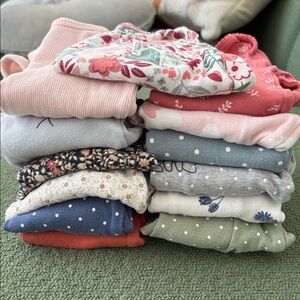 Bundle of 13 0-3 Months Long-Sleeve Onesies